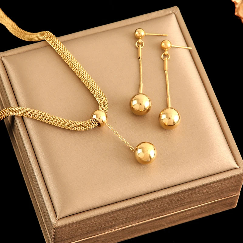 Rany Steel Necklace St 197 - Bijoux Art
