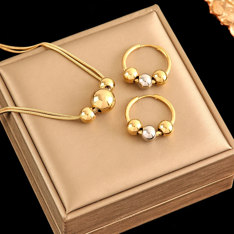 Rany Steel Necklace St 197 - Bijoux Art