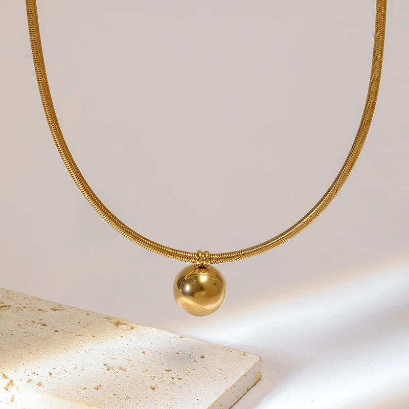 Rany Steel Necklace St 197 - Bijoux Art