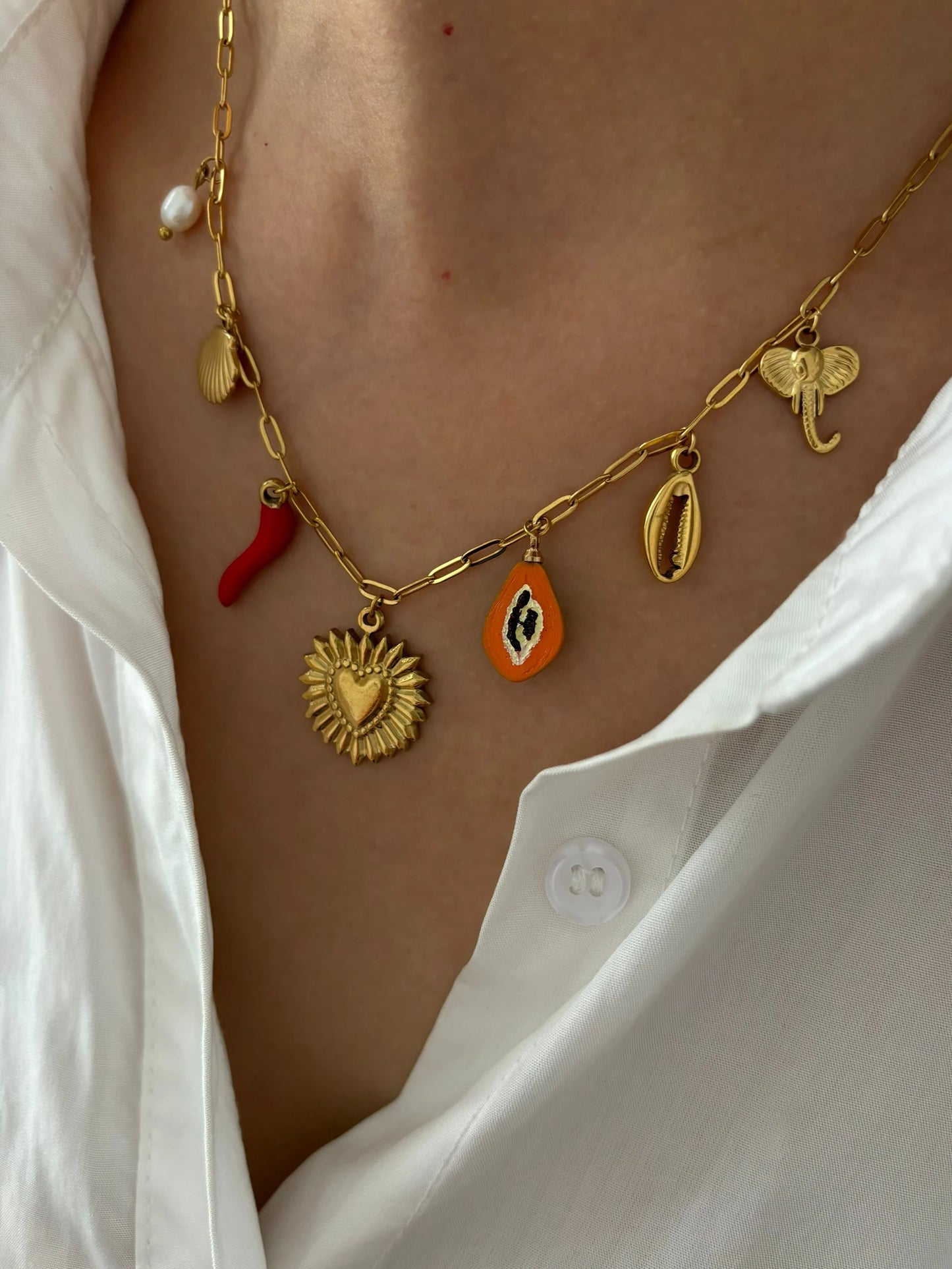Boho Gold Necklace - Bijoux Art