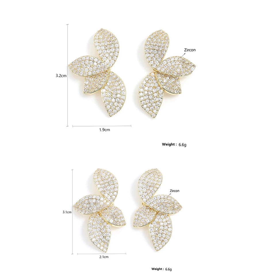 SAIDA Leaf Earrings - Bijoux Art