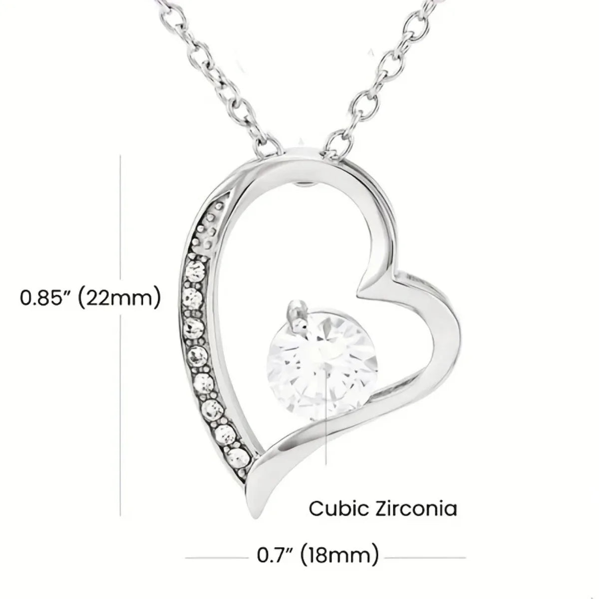 Heart shaped necklace Mother's Day