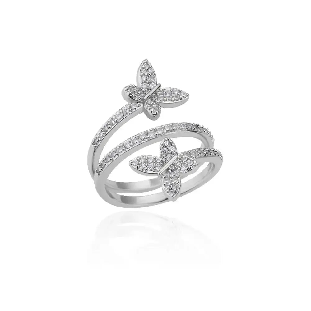 Women Rings Stainless Steel Adjustable