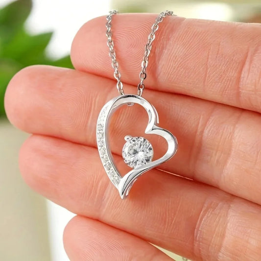 Heart shaped necklace Mother's Day