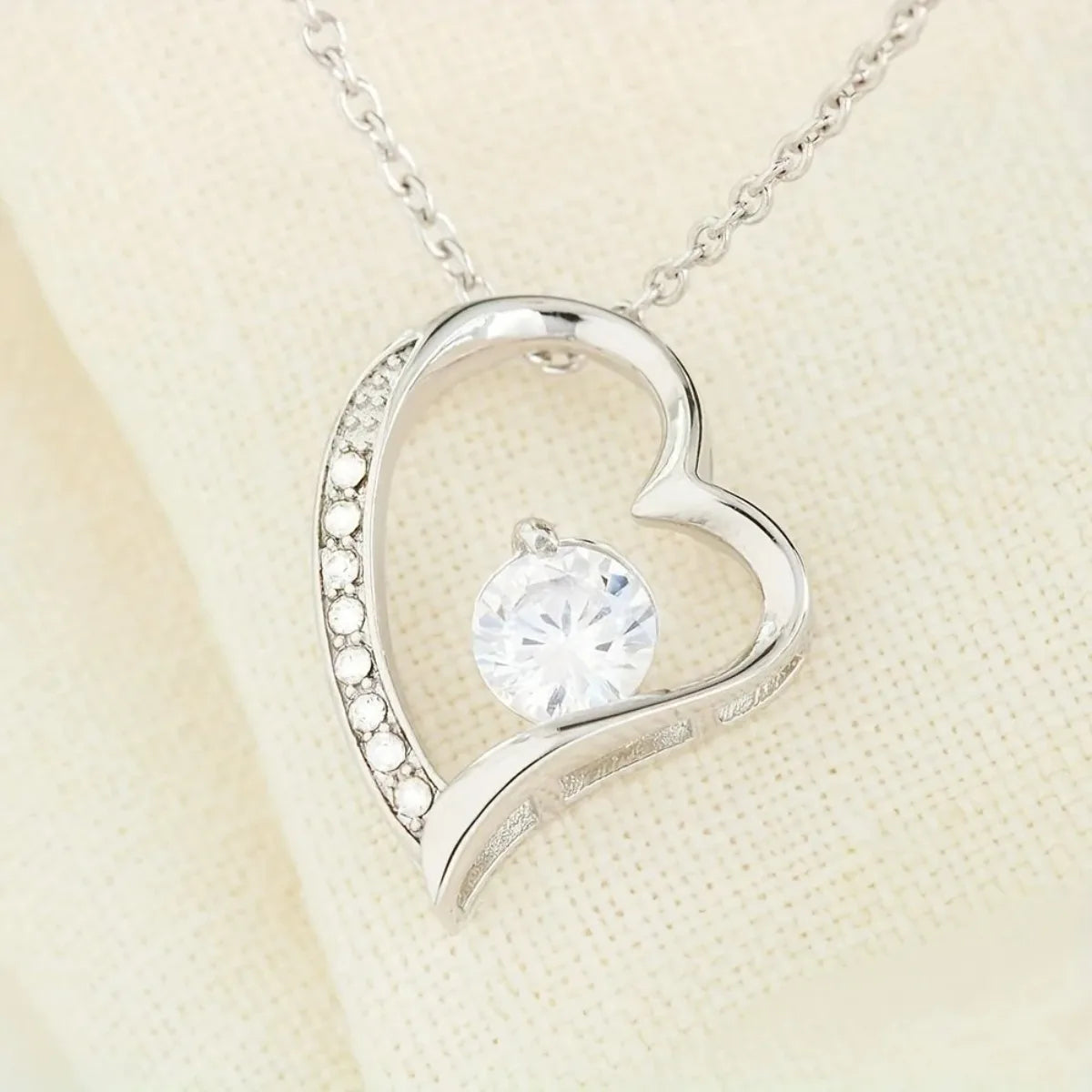 Heart shaped necklace Mother's Day