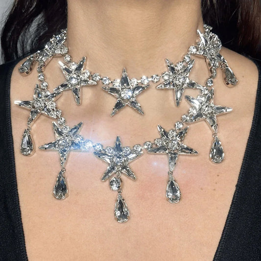 Rhinestone Necklace - Bijoux Art