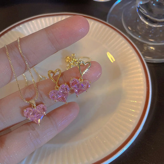 Product title is 3Piece Heart Women Jewelry set 