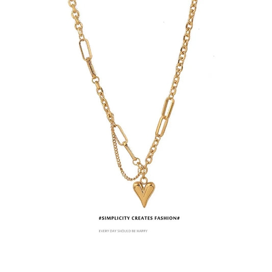 Product title is Maya18 K Romantic Heart  Necklace
