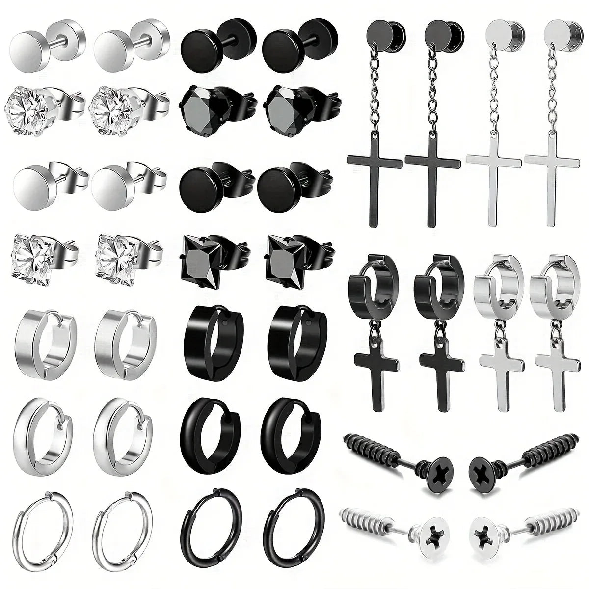 Simple  Zircon  Earrings - Bijoux Art