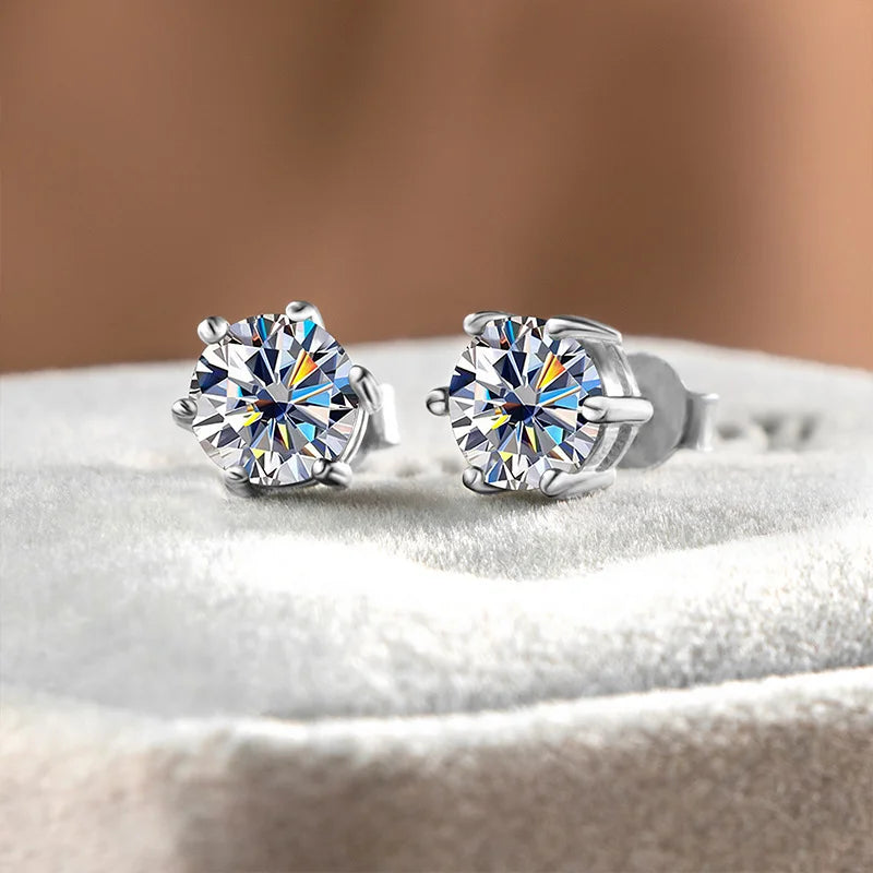 Moissanite Earrings - Bijoux Art